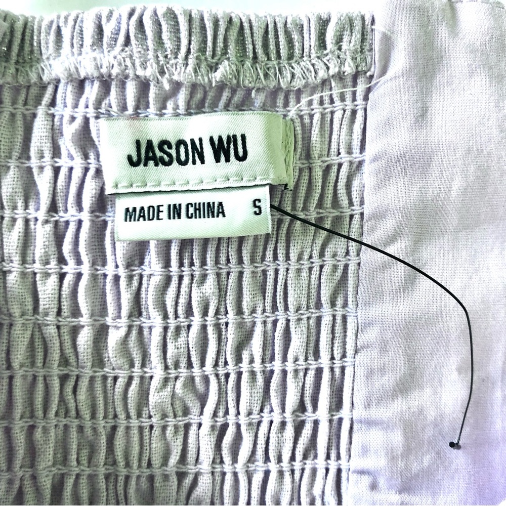 Jason Wu Crop Top Linen Blend Sz Small - Picture 11 of 11